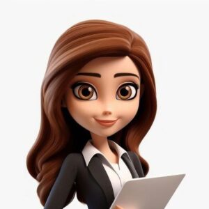 Computer adult women white background. AI generated Image by rawpixel.