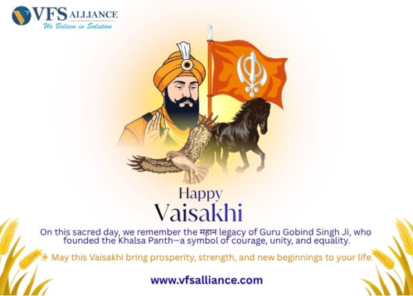 🌾 Happy Vaisakhi! On this sacred day, we remember the महान legacy of Guru Gobind Singh Ji, who founded the Khalsa Panth—a symbol of courage, unity, and equality. ✨ May this Vaisakhi bring prosper